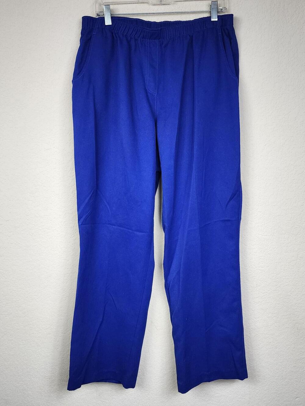 Alia Women's Blue Elastic Waist Pants